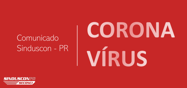 Sinduscon-PR adia cursos e eventos devido à pandemia de Coronavírus